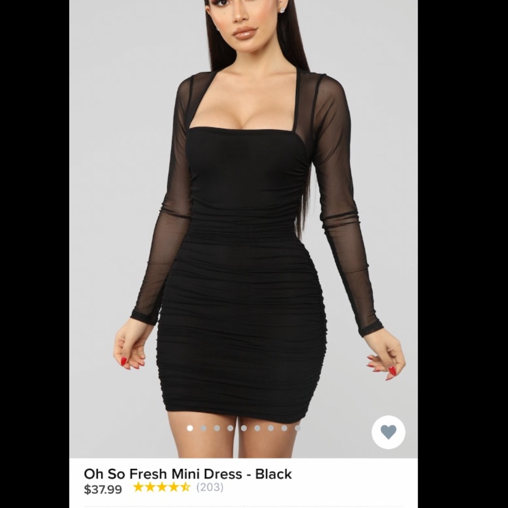 Fashion Nova - Oh So Fresh Mini Dress - Size XL